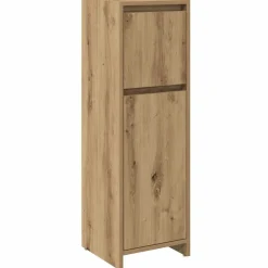 vidaXL Badkamerkast 30x30x95 cm bewerkt hout artisanaal eikenkleur