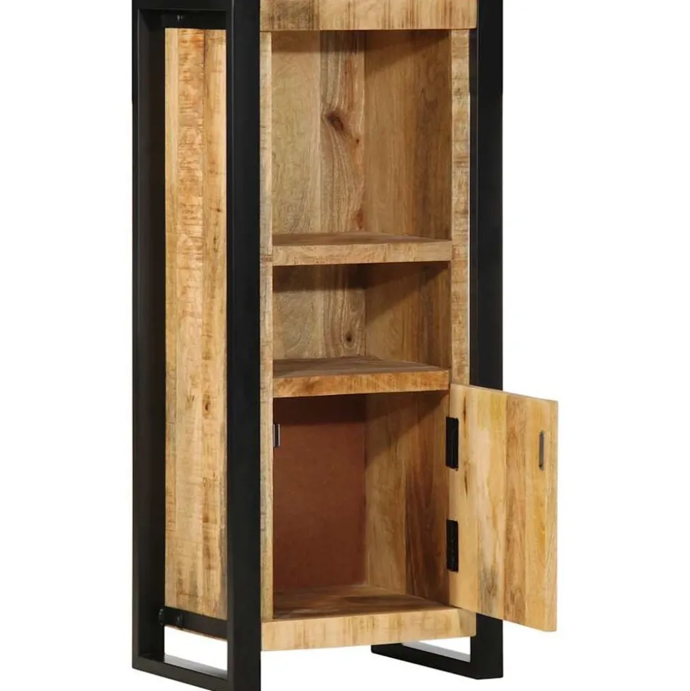 vidaXL Badkamerkast 40x30x90 cm massief ruw mangohout