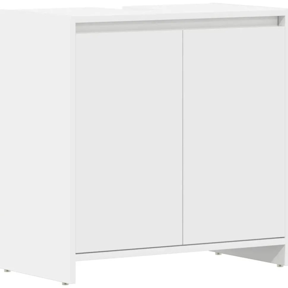 vidaXL Badkamerkast 60x33x61 cm bewerkt hout wit