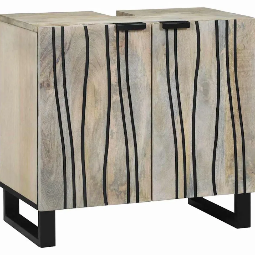 vidaXL Badkamermeubelset met lade 4 pcs Walnoot Bruin Bewerkt hout