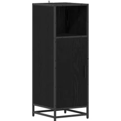 vidaXL Badkamermeubelset Zwart Eiken 35 x 37,5 x 100 cm Bewerkt hout