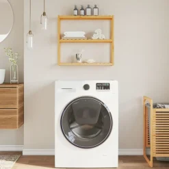 vidaXL Badkamerrek 3-laags wandmontage 60x15x54 cm bamboe