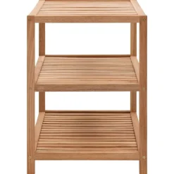 vidaXL Badkamerrek 65x40x55 cm massief walnotenhout