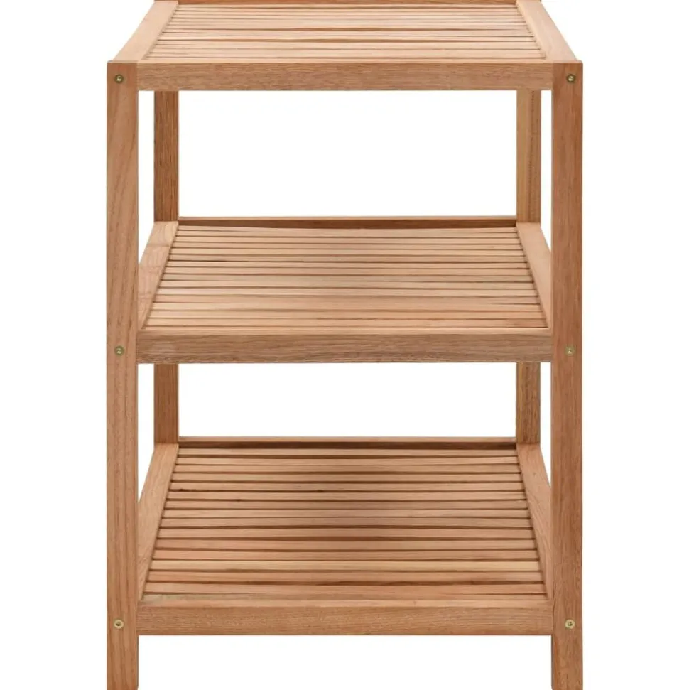 vidaXL Badkamerrek 65x40x55 cm massief walnotenhout