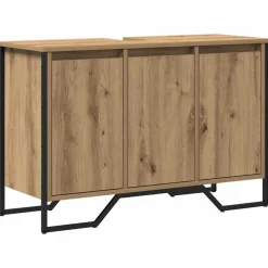 vidaXL Badkamertenk te kast Artisan Eiken 91 x 35 x 60 cm Bewerkt hout
