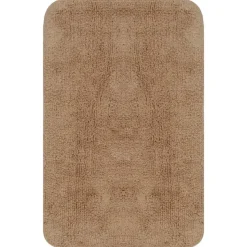 vidaXL Badmattenset stof beige 3-delig