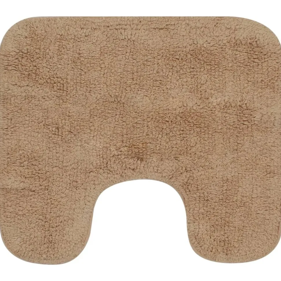 vidaXL Badmattenset stof beige 3-delig