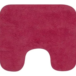 vidaXL Badmattenset stof fuchsia 3-delig
