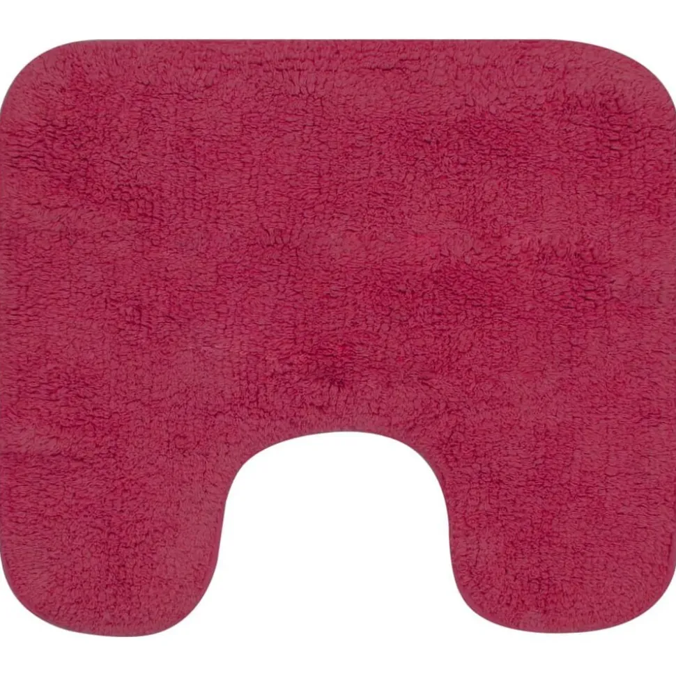 vidaXL Badmattenset stof fuchsia 3-delig