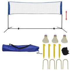 vidaXL Badminton net met shuttles 300x155 cm