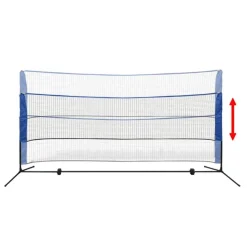 vidaXL Badminton net met shuttles 300x155 cm
