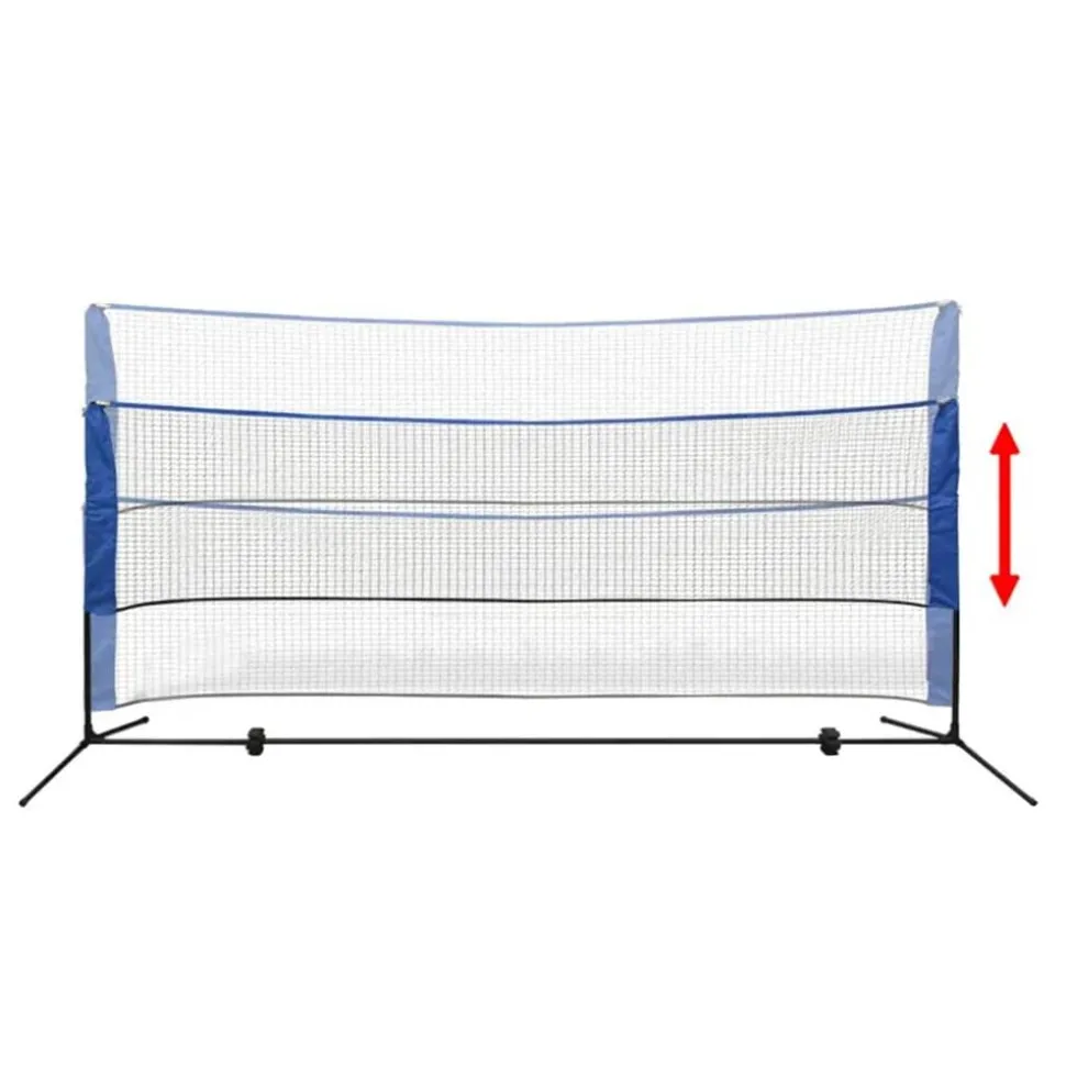 vidaXL Badminton net met shuttles 300x155 cm