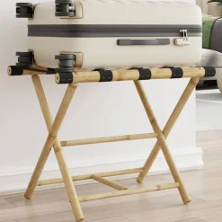 vidaXL Bagagerek inklapbaar 62x42x50,5 cm bamboe