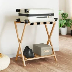 vidaXL Bagagerek 68x38x58 cm bamboe