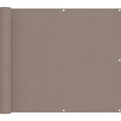 vidaXL Balkon Scherm Taupe 100 x 200 cm Oxford Stof