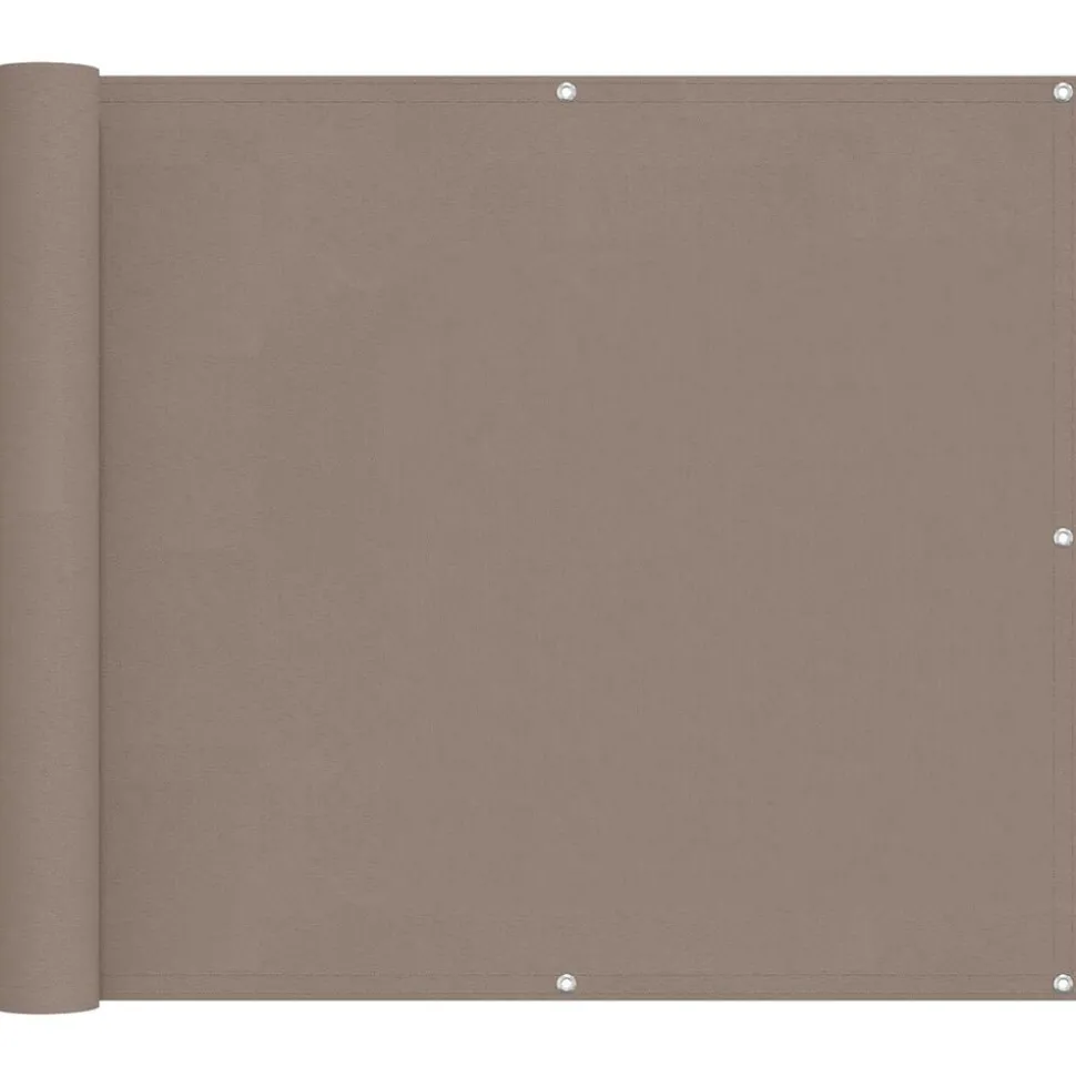 vidaXL Balkon Scherm Taupe 100 x 300 cm Oxford Stof