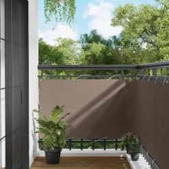 vidaXL Balkon Scherm Taupe 100 x 300 cm Oxford Stof