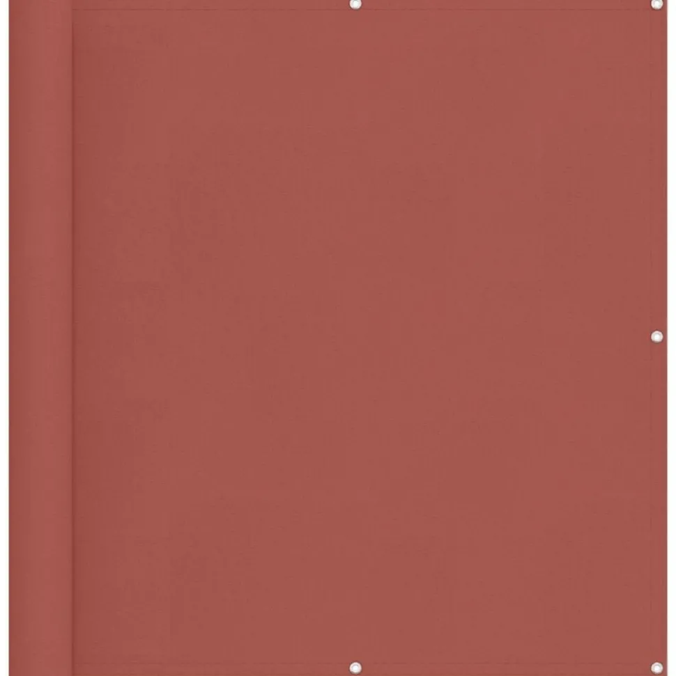 vidaXL Balkon Scherm Terracotta 110 x 1000 cm Oxford Stof