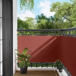 vidaXL Balkon Scherm Terracotta 100 x 600 cm Oxford Stof