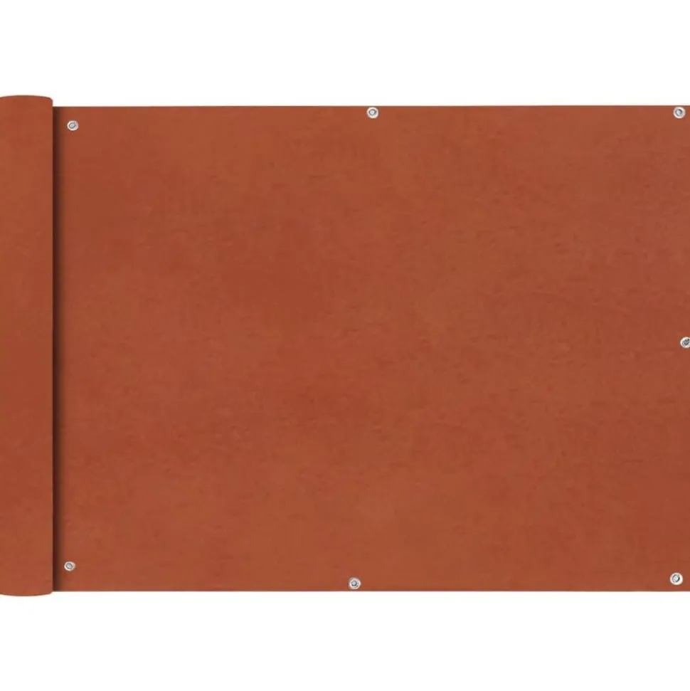 vidaXL Balkonscherm Oxford textiel 75x400 cm terracotta