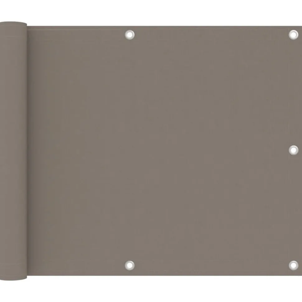 vidaXL Balkonscherm 75x300 cm oxford stof taupe