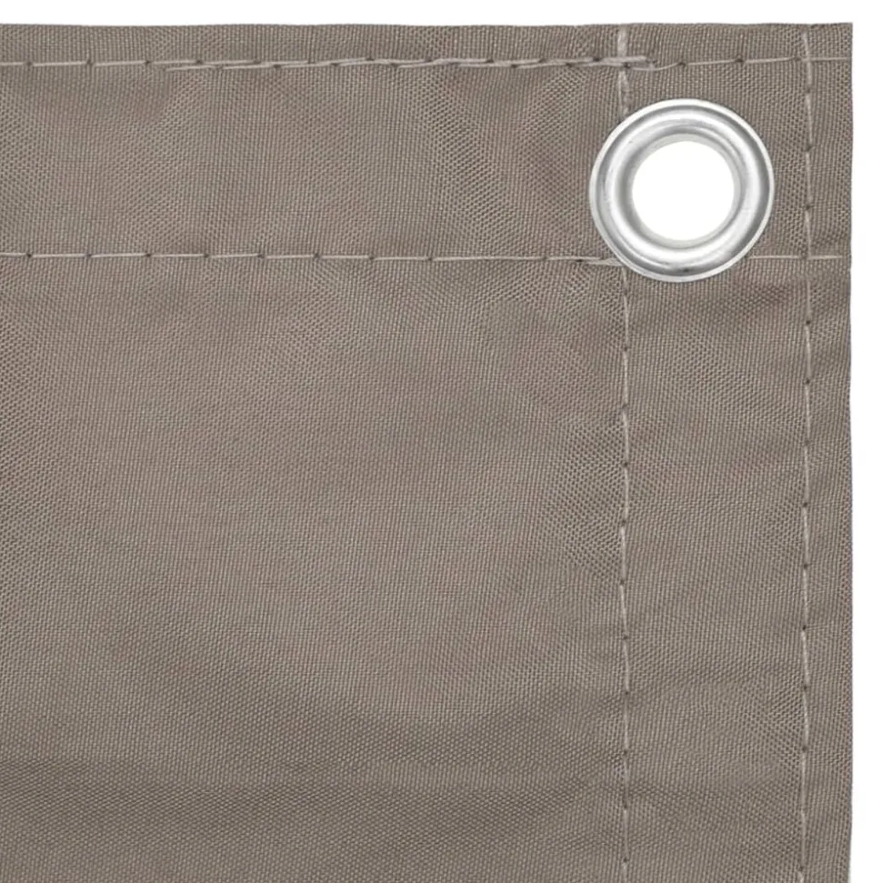 vidaXL Balkonscherm 75x300 cm oxford stof taupe