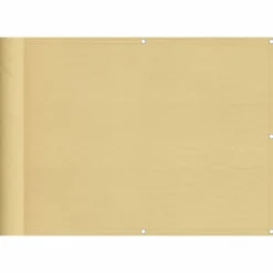 vidaXL Balkonscherm 75x300 cm 100% oxford polyester zandkleurig
