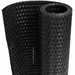 vidaXL Balkonscherm 300x80 cm poly rattan zwart