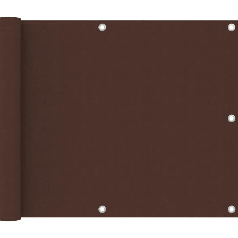 vidaXL Balkonscherm 75x300 cm oxford stof bruin