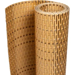 vidaXL Balkonschermen 10 st 255x19 cm poly rattan lichtbruin