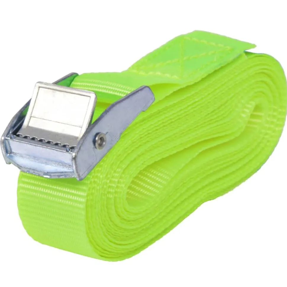 vidaXL Banden 0,25 ton 5mx25mm fluoriserend groen 10 st