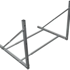 vidaXL Bandenrek staal zilverkleurig