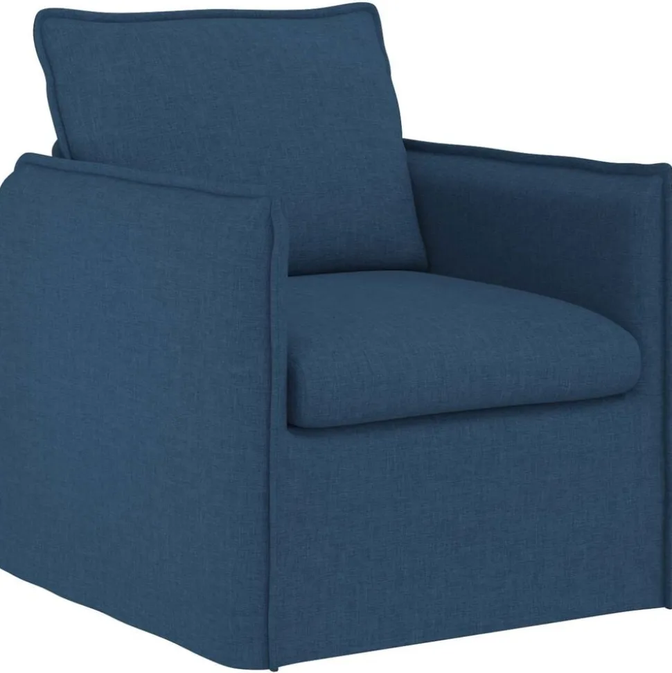vidaXL Bank Blauw 75 x 82 x 85 cm Stof