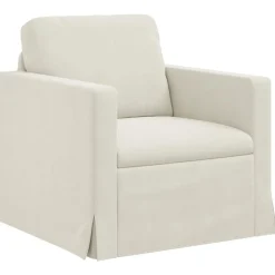 vidaXL Bank Crème 78 x 78 x 80 cm Fluweel