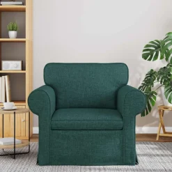 vidaXL Bank Donkergroen 95 x 82 x 80 cm Stof