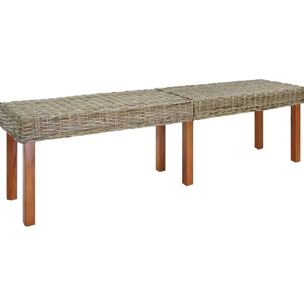 vidaXL Bank Naturel 160 x 35 x 45 cm Massief Mango Hout