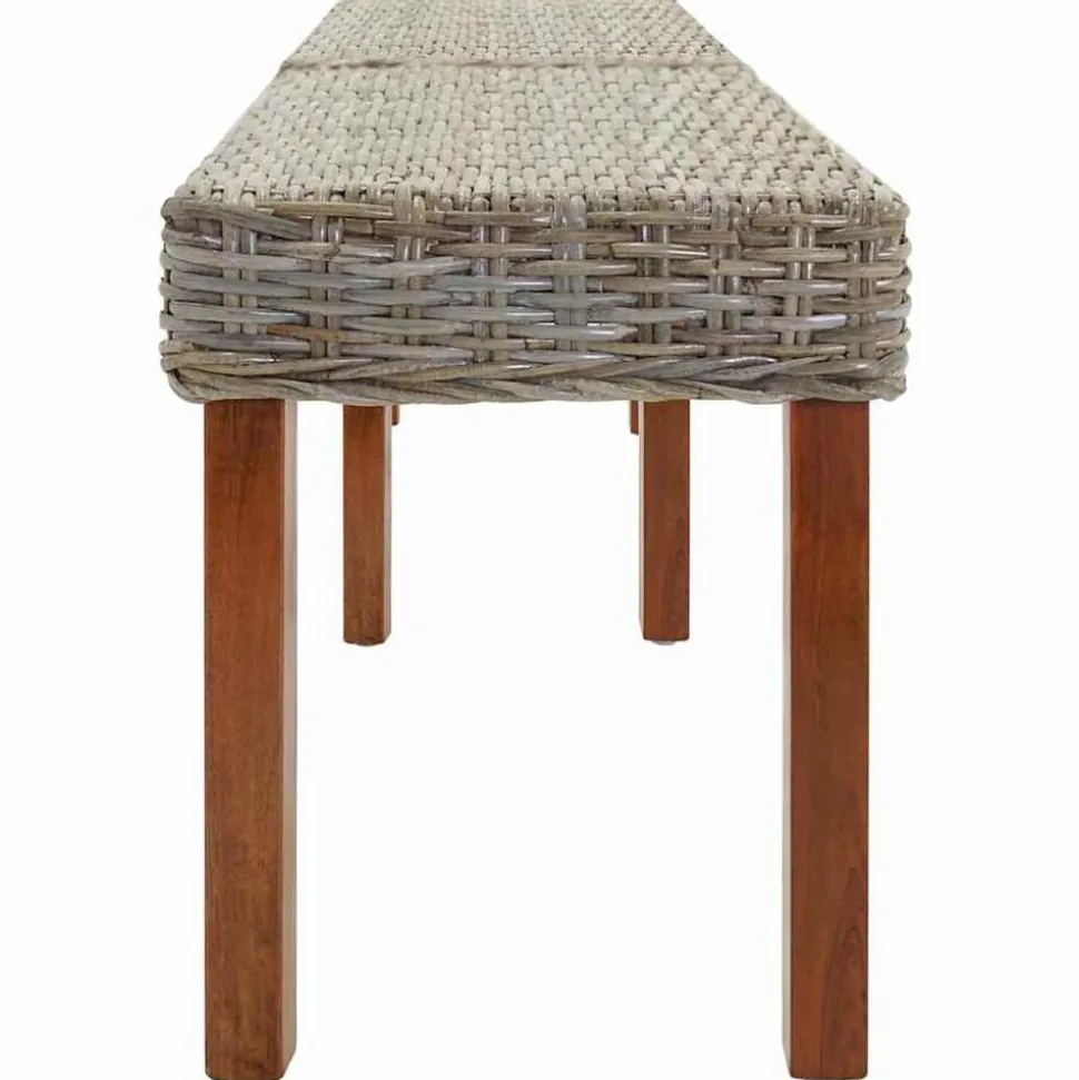 vidaXL Bank Naturel 160 x 35 x 45 cm Massief Mango Hout