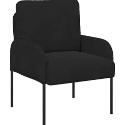 vidaXL Banken met kussen 55cm Zwart Multiplex