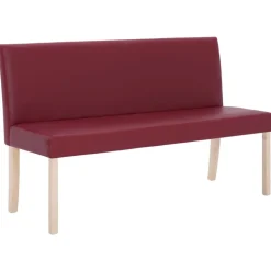 vidaXL Bankje 139,5 cm kunstleer wijnrood