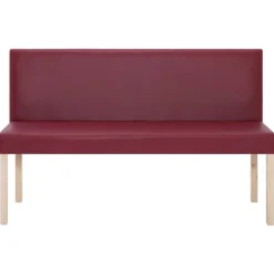 vidaXL Bankje 139,5 cm kunstleer wijnrood