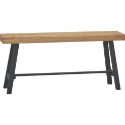 vidaXL Bankje 110 cm massief teakhout
