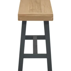 vidaXL Bankje 110 cm massief teakhout