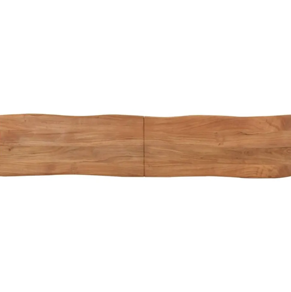 vidaXL Bankje 160 cm massief acaciahout en staal