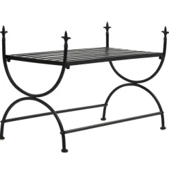 vidaXL Bankje vintage stijl 83x42x55 cm metaal zwart