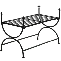 vidaXL Bankje vintage stijl 83x42x55 cm metaal zwart