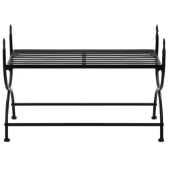 vidaXL Bankje vintage stijl 83x42x55 cm metaal zwart