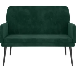 vidaXL Bankje 108x79x79 cm fluweel donkergroen