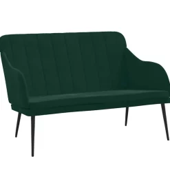 vidaXL Bankje 110x76x80 cm fluweel donkergroen