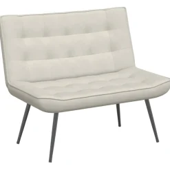 vidaXL Bankje 110x74x84 cm fluweel crèmekleurig