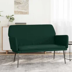 vidaXL Bankje 108x79x79 cm fluweel donkergroen